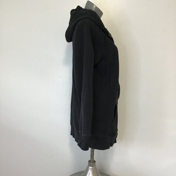 TNA Full Zip Boyfriend Hooded Jacket Black Size XL - Picture 4 of 14